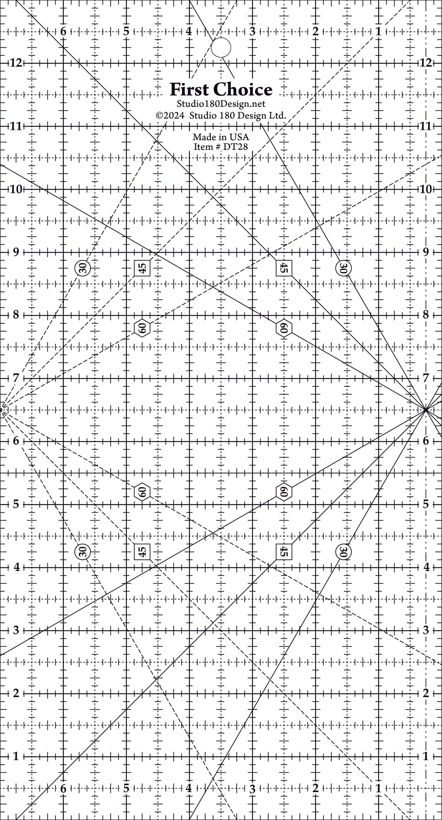 First Choice Ruler 7" x 13"