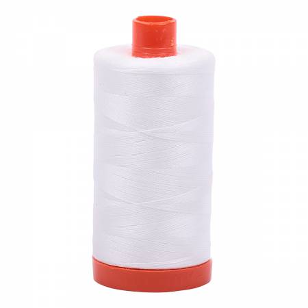 Aurifil 50 wt. Cotton Piecing Thread- Natural White 2021