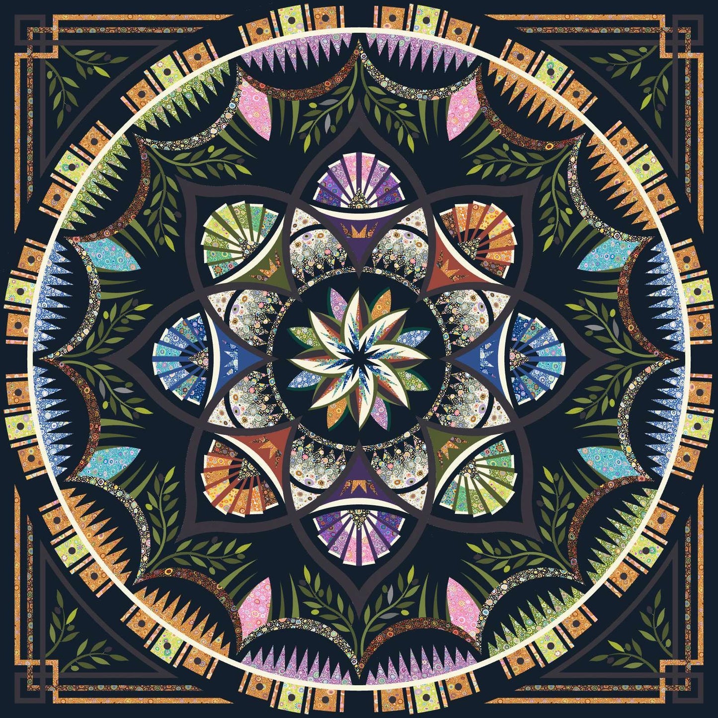 Arcadia Fabric Only Kit- Queen Size- Kaffe Ode to Roman Glass (PRE-ORDER) (Copy)
