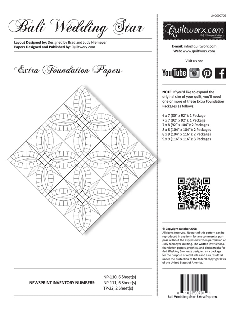 Bali Wedding Star Extra Papers
