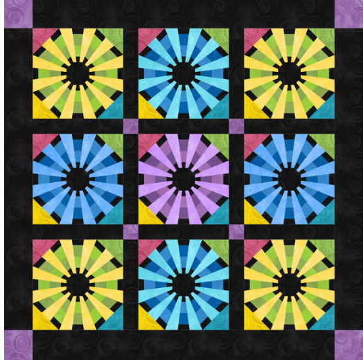 Pinwheel Patch Kit- Black