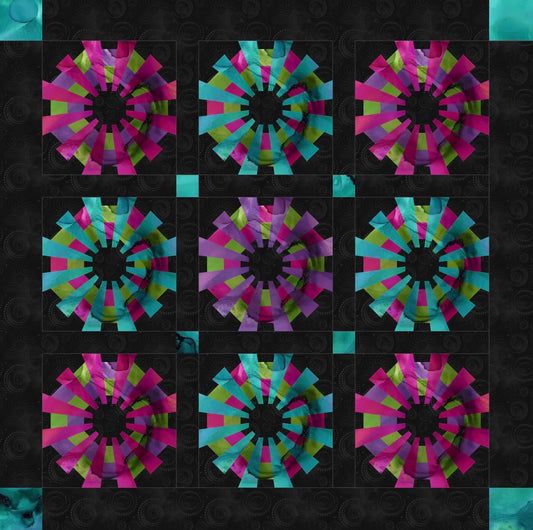 Pinwheel Patch Kit- Jewel Tones