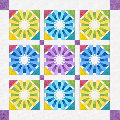 Pinwheel Patch Kit- White